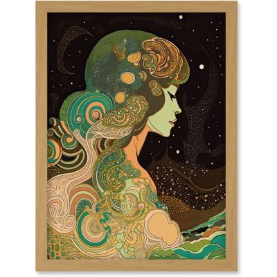Artery8 - Aurora Borealis - A4 - Framed - Art print Artery8 - Aurora Borealis - A4 - Framed - Art print