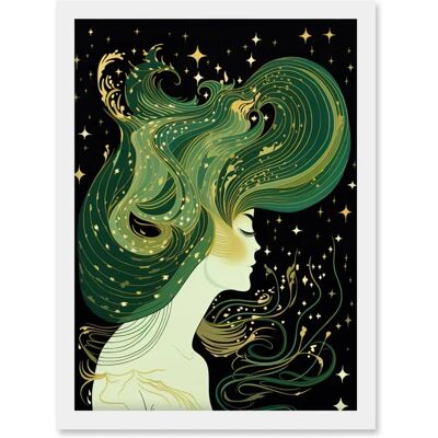 Artery8 - Aurora Borealis Illustration - A4 - Wall art print Artery8 - Aurora Borealis Illustration - A4 - Wall art print