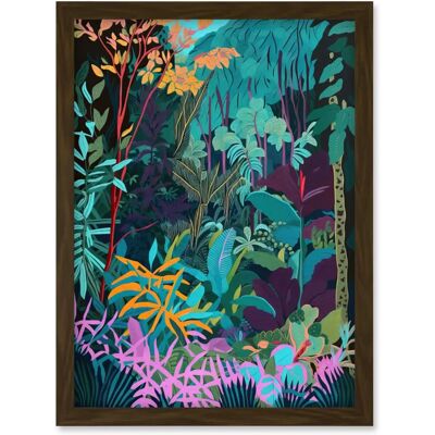 Artery8 - Tropical Jungle Forest - Vibrant Colour - Wall Art Print Artery8 - Tropical Jungle Forest - Vibrant Colour - Wall Art Print