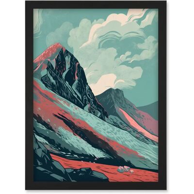 Artery8 - Scottish Highlands Mountain Landscape - Framed - Wall Art Artery8 - Scottish Highlands Mountain Landscape - Framed - Wall Art