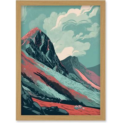 Artery8 - Scottish Highlands Landscape - Framed - Wall Art Artery8 - Scottish Highlands Landscape - Framed - Wall Art