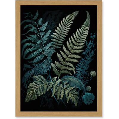 Artery8 - Ernst Haeckel Leaf Ill - A4 - Light Oak - Framed Artery8 - Ernst Haeckel Leaf Ill - A4 - Light Oak - Framed