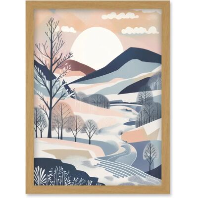Artery8 - Countryside Path - Light Oak - A4 - Wall Art Artery8 - Countryside Path - Light Oak - A4 - Wall Art