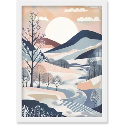 Artery8 - Countryside Path in Boho Hill Winter Landscape Artery8 - Countryside Path in Boho Hill Winter Landscape