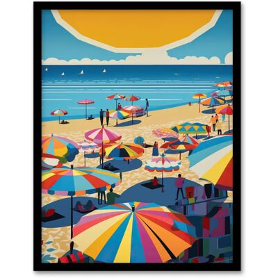 Artery8 - The Midday Sun Saint-Tropez - Framed Wall Art Artery8 - The Midday Sun Saint-Tropez - Framed Wall Art