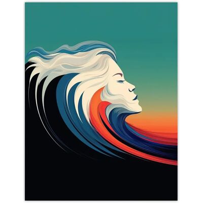 Artery8 - The Sea Is Calling - Size XL - Siren Wave - Wall Art Artery8 - The Sea Is Calling - Size XL - Siren Wave - Wall Art