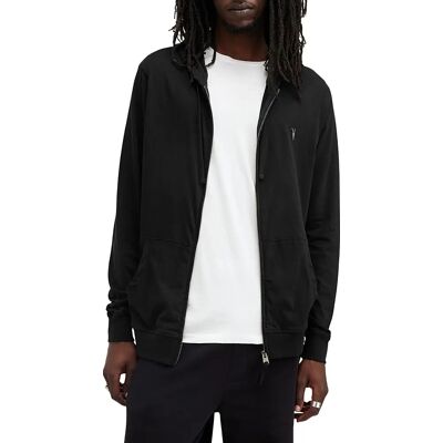 AllSaints Brace Organic Cotton Hoodie - Hooded Slim Fit AllSaints Brace Organic Cotton Hoodie - Hooded Slim Fit