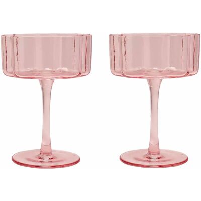 Widdop & Co - Hestia - Pink - 2-piece - Martini Glasses Widdop & Co - Hestia - Pink - 2-piece - Martini Glasses