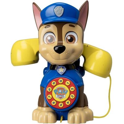 Dětský telefon Chase od Paw Patrol - Realistický s kolečky a tažnou šňůrou Dětský telefon Chase od Paw Patrol - Realistický s kolečky a tažnou šňůrou