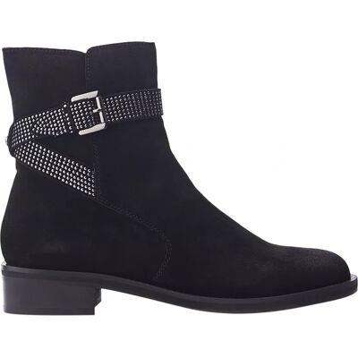 Moda In Pelle Panazol Black Suede Size 40 - Boots Moda In Pelle Panazol Black Suede Size 40 - Boots