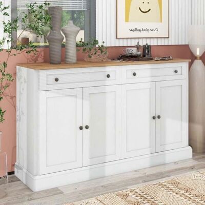 ModernLuxe - Buffet - Natural wood top - 150 cm - Buffet - Publicité ModernLuxe - Buffet - Natural wood top - 150 cm - Buffet - Publicité