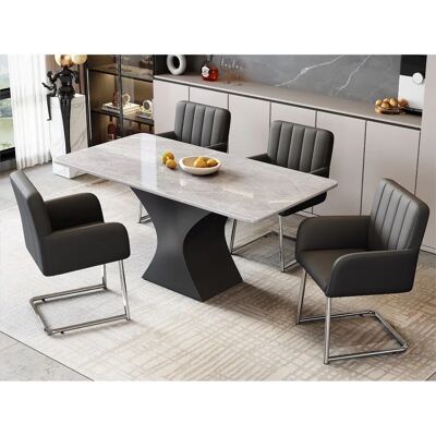 ModernLuxe - Z-Shape - Cantilever - Simili cuir - Chaise ModernLuxe - Z-Shape - Cantilever - Simili cuir - Chaise