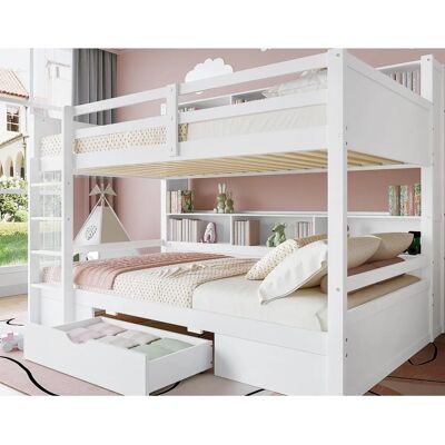 ModernLuxe Stapelbed - Veilig, Opbergruimte, Makkelijk in elkaar zetten ModernLuxe Stapelbed - Veilig, Opbergruimte, Makkelijk in elkaar zetten