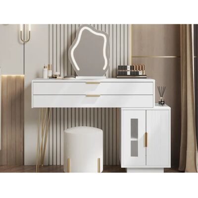 ModernLuxe - Vanity com LED - Branco - Maquiagem com espelho LED ModernLuxe - Vanity com LED - Branco - Maquiagem com espelho LED