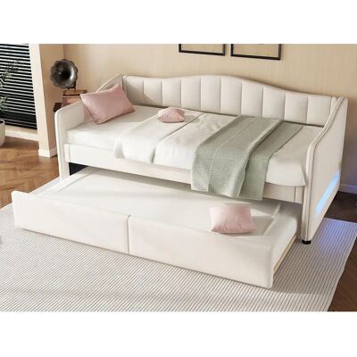 ModernLuxe - Daybed 90x200 LED - Trundle 90x190 ModernLuxe - Daybed 90x200 LED - Trundle 90x190