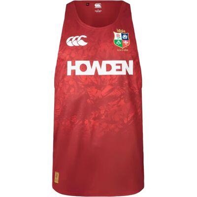 Canterbury British Irish Lions Poly Singlet - Rosso - 36 pollici Torace Canterbury British Irish Lions Poly Singlet - Rosso - 36 pollici Torace