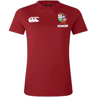 Canterbury T-Shirt en Coton Rouge British & Irish Lions Rugby - T-Shirt Canterbury T-Shirt en Coton Rouge British & Irish Lions Rugby - T-Shirt