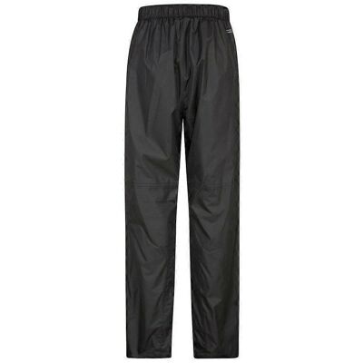 Mountain Warehouse Dames Spray Waterdichte Broek - Zwart - Maat: 14 UK Mountain Warehouse Dames Spray Waterdichte Broek - Zwart - Maat: 14 UK