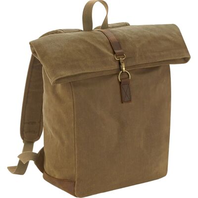 Quadra Heritage Leather Accents Backpack - Backpack Quadra Heritage Leather Accents Backpack - Backpack