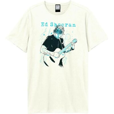 Amplified Ed Sheeran Doodle T-Shirt - Adult Unisex White S Amplified Ed Sheeran Doodle T-Shirt - Adult Unisex White S
