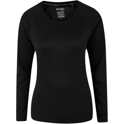 Mountain Warehouse Endurance Langarm-Top - Schwarz - Größe 16 Mountain Warehouse Endurance Langarm-Top - Schwarz - Größe 16