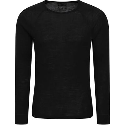 Mountain Warehouse Heren Merino Wol Thermo-Top - Zwart - Maat 48 Mountain Warehouse Heren Merino Wol Thermo-Top - Zwart - Maat 48