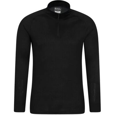 Mountain Warehouse Talus Thermo Top met Rits - Zwart - 4XL Mountain Warehouse Talus Thermo Top met Rits - Zwart - 4XL