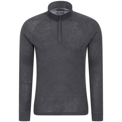 Mountain Warehouse Merino II Basislaag Top - Grijs - Maat XXS Mountain Warehouse Merino II Basislaag Top - Grijs - Maat XXS