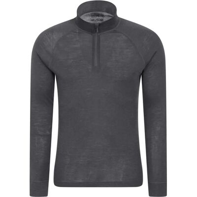 Mountain Warehouse Merino II Basislaag Top - Grijs - XL Mountain Warehouse Merino II Basislaag Top - Grijs - XL