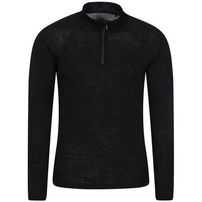 Mountain Warehouse Merino II Basisschicht Top - Schwarz - S Mountain Warehouse Merino II Basisschicht Top - Schwarz - S
