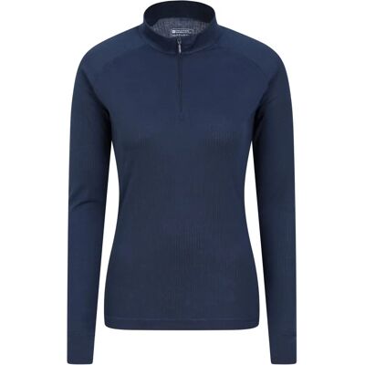 Mountain Warehouse Talus Navy Thermo Top - Lange Mouw - Ademend & Snel Droog Mountain Warehouse Talus Navy Thermo Top - Lange Mouw - Ademend & Snel Droog