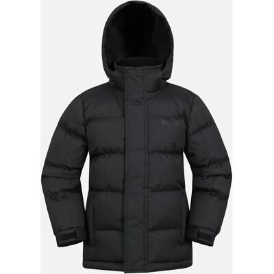 Mountain Warehouse Kinder Waterdichte Gepolsterde Jas - Zwart 7-8Y Mountain Warehouse Kinder Waterdichte Gepolsterde Jas - Zwart 7-8Y