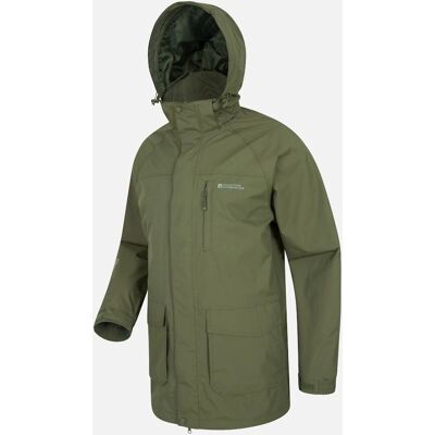 Mountain Warehouse heren Glacier II lange waterdichte jas - Groen - Waterdicht (10000mm) - Lang - Met capuchon Mountain Warehouse heren Glacier II lange waterdichte jas - Groen - Waterdicht (10000mm) - Lang - Met capuchon
