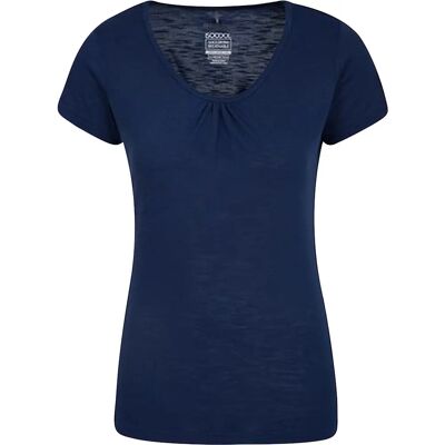 Mountain Warehouse Agra Dames T-Shirt - Marineblauw - Ademend & Snel Droog Mountain Warehouse Agra Dames T-Shirt - Marineblauw - Ademend & Snel Droog