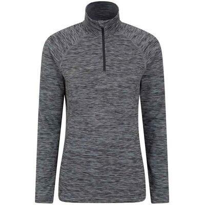 Mountain Warehouse Damen Schwarzer Half Zip Midlayer - Größe 14 Mountain Warehouse Damen Schwarzer Half Zip Midlayer - Größe 14
