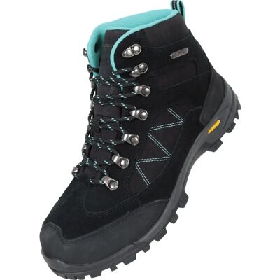 Mountain Warehouse Dames Waterdichte Suède Wandelschoenen - Zwart - Maat 4 UK Mountain Warehouse Dames Waterdichte Suède Wandelschoenen - Zwart - Maat 4 UK