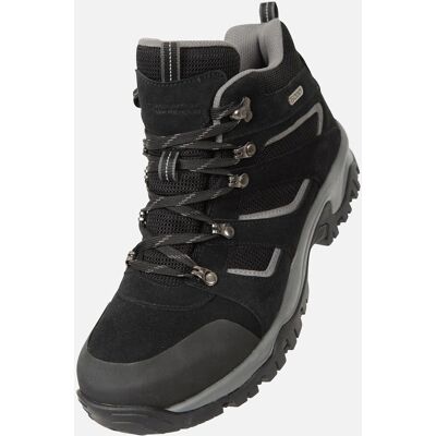 Mountain Warehouse Herren Wasserdichte Wildlederstiefel - Schwarz - Größe 10 UK Mountain Warehouse Herren Wasserdichte Wildlederstiefel - Schwarz - Größe 10 UK