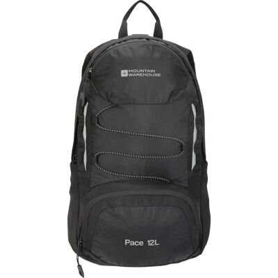 Mountain Warehouse Pace 12L Rugzak - Zwart - Unisex Mountain Warehouse Pace 12L Rugzak - Zwart - Unisex