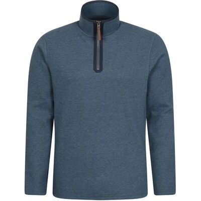 Mountain Warehouse Beta Contrast Rits Top - Blauw - Lange Mouwen - Kleding Mountain Warehouse Beta Contrast Rits Top - Blauw - Lange Mouwen - Kleding