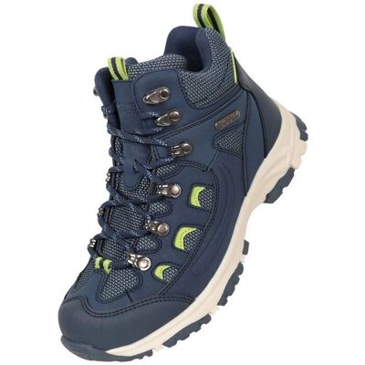 Mountain Warehouse Kinder Waterdichte Wandelschoenen - Blauw - UK 3 Mountain Warehouse Kinder Waterdichte Wandelschoenen - Blauw - UK 3