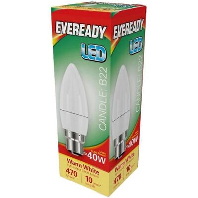 Eveready B22 LED Candle Bulb - Warm White - 4w Eveready B22 LED Candle Bulb - Warm White - 4w