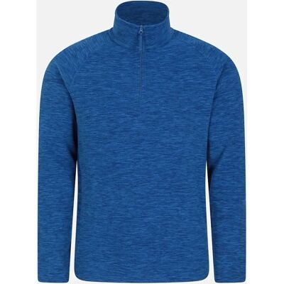 Mountain Warehouse Snowdon II Microfleece Top - Blauw - Fleece Top Mountain Warehouse Snowdon II Microfleece Top - Blauw - Fleece Top