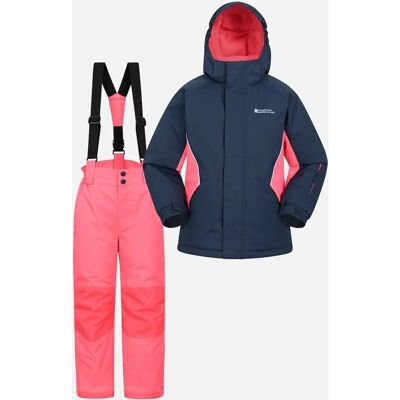 Mountain Warehouse Kinderski Jas & Broek Set - Donkerblauw - 9-10 jaar Mountain Warehouse Kinderski Jas & Broek Set - Donkerblauw - 9-10 jaar