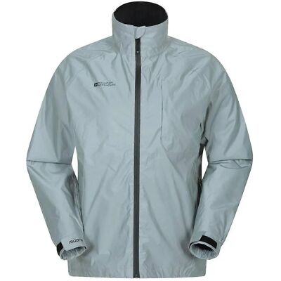 Mountain Warehouse Heren Adrenaline II Waterdichte Jas - Zilver - 4XL Mountain Warehouse Heren Adrenaline II Waterdichte Jas - Zilver - 4XL