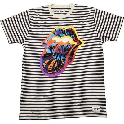 Rolling Stones Unisex Cyberdelic T-Shirt - Black - Size: 38/Regular Rolling Stones Unisex Cyberdelic T-Shirt - Black - Size: 38/Regular
