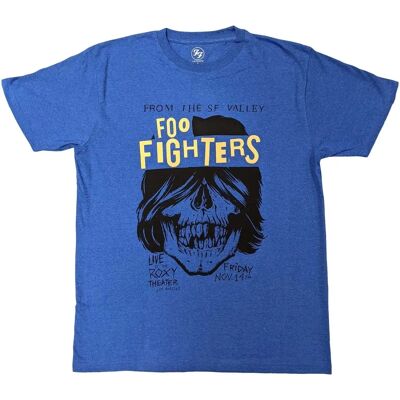 Foo Fighters Unisex Roxy Flyer Maglietta - Blu/bianco - Maglietta Foo Fighters Unisex Roxy Flyer Maglietta - Blu/bianco - Maglietta
