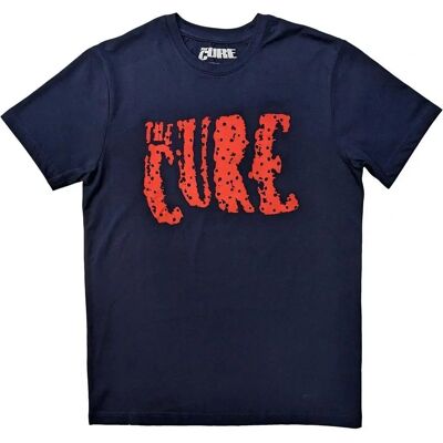 The Cure Unisex Navy Blue Logo T-Shirt XXL - T-Shirt The Cure Unisex Navy Blue Logo T-Shirt XXL - T-Shirt