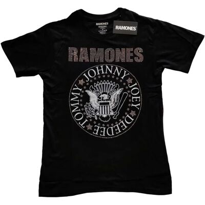 Maglietta Bambini Ramones Nera - Sigillo Presidenziale - 9-10 Anni Maglietta Bambini Ramones Nera - Sigillo Presidenziale - 9-10 Anni