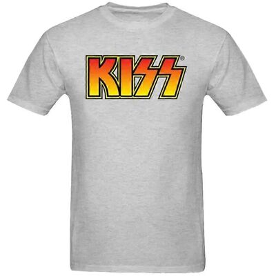 Kiss Modello Maglietta in Cotone Logo Vintage - Adulti Kiss Modello Maglietta in Cotone Logo Vintage - Adulti