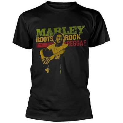 T-Shirt unisex Bob Marley Nero XXL Roots Rock Reggae T-Shirt unisex Bob Marley Nero XXL Roots Rock Reggae